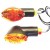 knipperlicht-set klein ovaal zw-oranje (2 stuks)